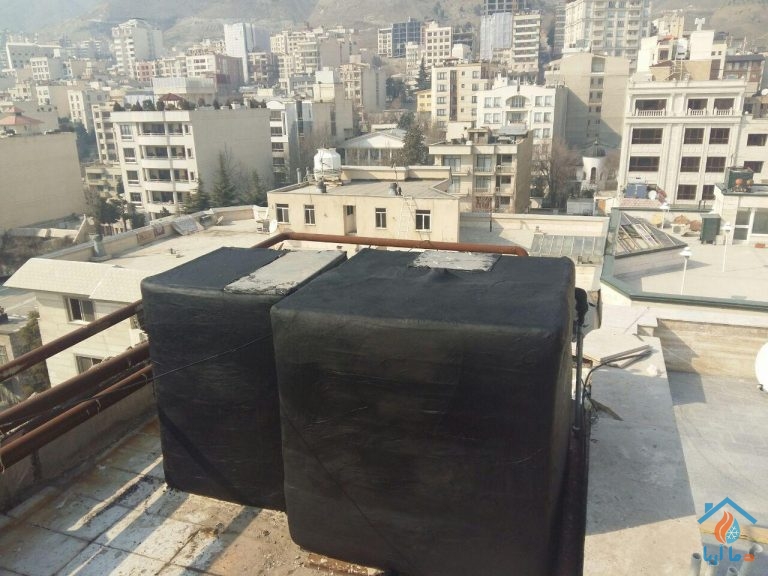 عایق کردن انبساط پشت بام زعفرانیه